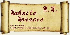 Mahailo Moračić vizit kartica